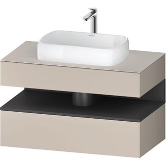 Duravit Duravit - Qatego Consola Mueble Bajo Lavabo, 1 Extra&iacute;ble, 1 Caj&oacute;n
