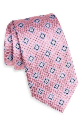 Nordstrom Geometric Silk Tie in Pink at Nordstrom