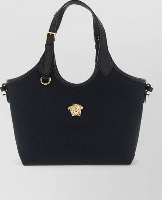 Versace la medusa mini cotton tote bag