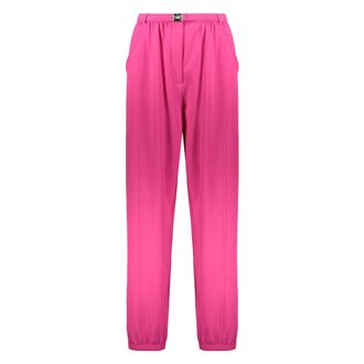 Moschino Sweatpants, female, Pink, Size: XS Pants with logo belt