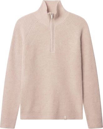 Colours & Sons Strickpullover COLOURS & SONS colours & sons Pullover Half-Zip-Lambswool, Herren, Gr. XL, beige, Obermaterial: 80% Wolle WO. 20% Nylon NY., Pullover S