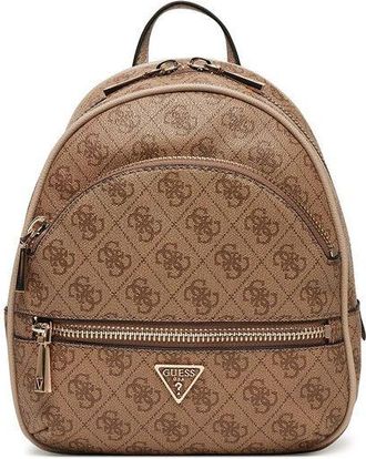 Guess Womens Backpack Latte Logo Polyurethane