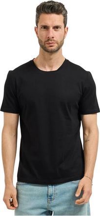 HUGO BOSS Hombre, Camisetas, Negro, Talla: L