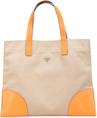 Prada Pre-owned Prada Cinghiale Trimmed Canapa Tote Ladies OEXSZZYX9WFNU25Y