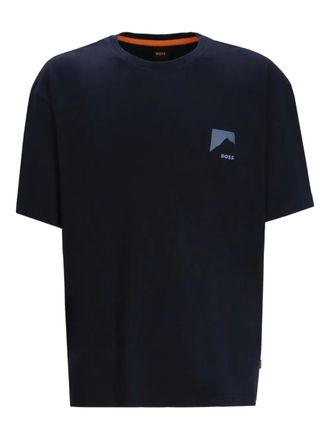 BOSS T-shirt met print - Zwart