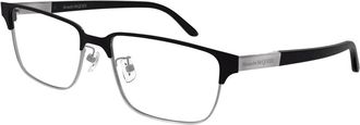 Alexander McQueen Am 0346O Zonnebrillen - Heren - Brillen - Zwart - 56 MM - Accessoires