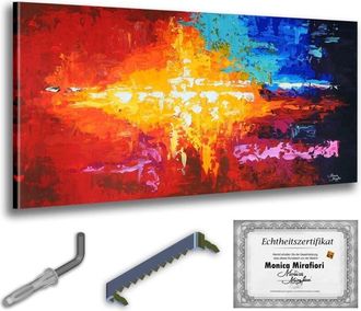 OEM Monica Mirafiori I 100% Pintado A Mano I Cuadro Fata Morgana 140x70cm Cuadro Pintado A Mano Cuadro Acr&iacute;lico Cuadro Acr&iacute;lico De Gran Formato I Arte Mod