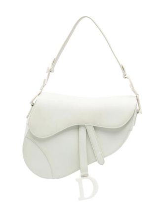 Dior 2019 Ultra Matte Calfskin Saddle Bag shoulder bag - White