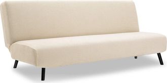 OEM Funda Para Sof&aacute; Sin Brazos, Con El&aacute;stico Antideslizante Y Tejido Suave (beige)