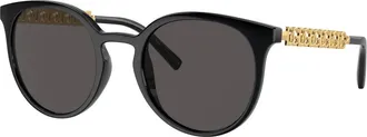 Dolce & Gabbana Sunglasses, unisex, Black, Size: 52 MM Dg6189U Sunglasses