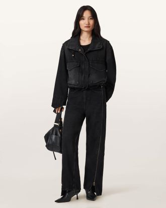 AllSaints Frankie Double Zip Jeans