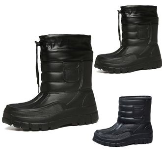 Generic Winter Snow Boots for Men Size 8.5 Warm Fur Lining Ankle Boots Waterproof Hiking Walking Booties Anti Slip Rubber Sole Shoes Outdoor Lightweight Comfo