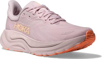 Hoka One One Arahi 8 Stability Running Shoe in Lilac Cream /Neon Cantaloupe at Nordstrom, Size 10.5