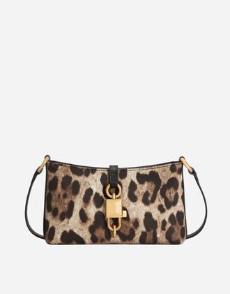 Dolce & Gabbana Leopard-print Lock Shoulder Bag - Woman Shoulder And Crossbody Bags Animal Print Onesize