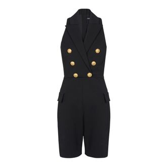 Balmain Grain de poudre stretch jumpsuit - female - Balmain - Playsuits - Black - S - Jumpsuits & Playsuits