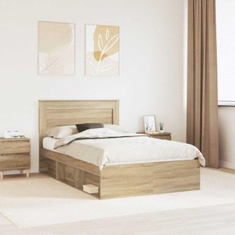vidaXL vidaXL Struttura del letto Sonoma 120 x 190 cm Pino massello