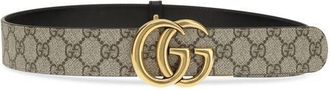Gucci Reversible GG Supreme Belt - Beige