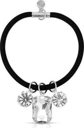 Ettika Crystal Dangle Hair Tie in Silver at Nordstrom