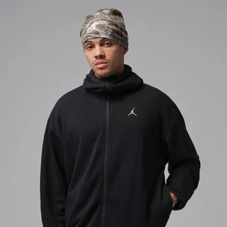 Nike Jordan Mens Jordan Brooklyn Hike Mike Full-Zip Hoodie in Black | IF1887-010