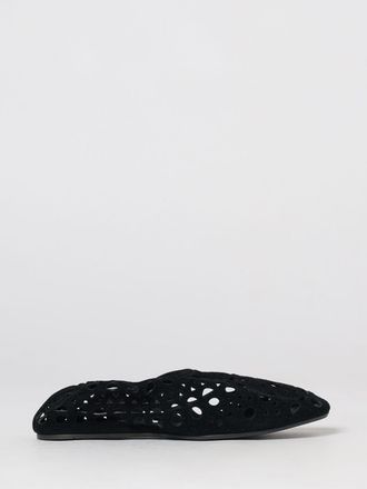 Alaia Ballerine Vienne in pelle scamosciata con motivo traforato e tallone elasticizzato
