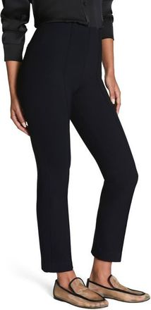 Spanx SPANXsupersmooth PerfectFit Ponte Ankle Slim Pants in Classic Black at Nordstrom, Size X-Large P