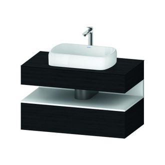 Duravit Duravit - Qatego Consola Mueble Bajo Lavabo, 1 Extra&iacute;ble, 1 Caj&oacute;n