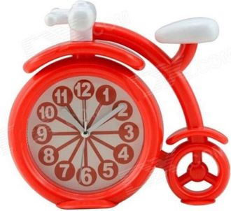 Trade Shop Trade Shop - Orologio Da Tavolo Analogico A Forma Di Bicicletta Bici Vintage Colorata