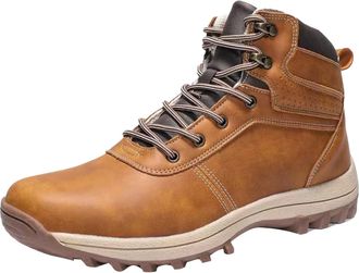 Generic Winter Boots Mens Snow Boots Mens Ankle Boots Winter Boots Non-Slip Lace-Up Ankle Boots No Hiking Shoes Outdoor Shoes Winter for Hiking Work Camping, 