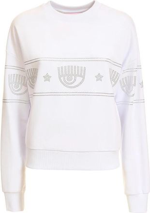 Chiara Ferragni Chiara Ferragni Sweaters - Dames - Sweatshirts - Wit - 2XS - Hoodies & sweatvesten
