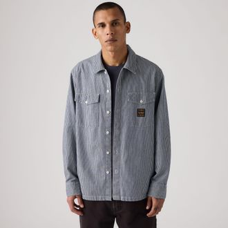 Levi's Worker Shirt - Mens - 2XL - Dark Wash / Acrylic
