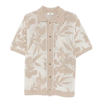 Altea Short Sleeve Shirts, male, Beige, Size: L Camicia