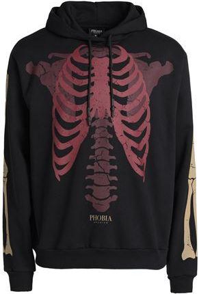 Phobia Archive HOODIE WITH RED SKELETON