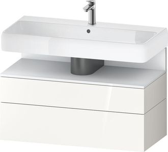 Duravit Duravit - Qatego Mueble Bajo Lavabo, 1 Extra&iacute;ble Y 1 Caj&oacute;n