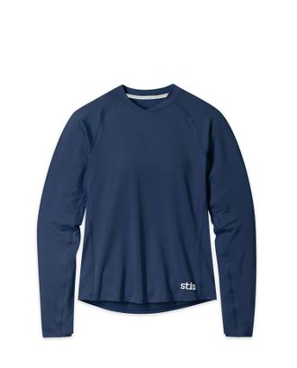 Stio | Womens Hylas Crew Long Sleeve Top, Size Extra Small in Mountain Shadow