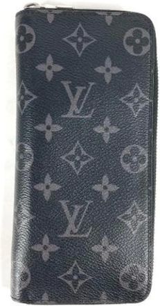 Louis Vuitton Pre-owned Wallets, male, Black, Size: ONE SIZE Pre-owned Monogram Eclipse Long Wallet (bi-fold)
