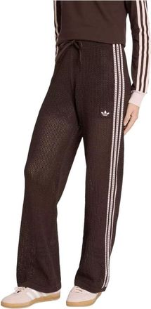 adidas (WMNS) adidas Originals Knitted Crochet Firebird Track Pants Asia Sizing Aurora Coffee KE0201