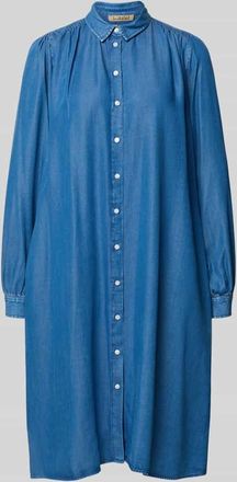 Smith & Soul Knielanges Hemdblusenkleid in Denim-Optik in Blau, Gr&ouml;&szlig;e XXL