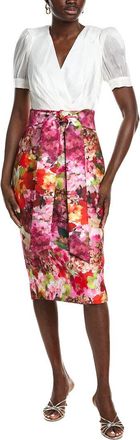 Badgley Mischka Mock Floral Skirt Dress