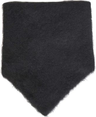 Uma Wang Drihoekige Sjaal - Dames - Wintersjaals - Zwart - ONE Size - Wol - Accessoires