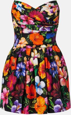 Dolce & Gabbana Floral cotton minidress