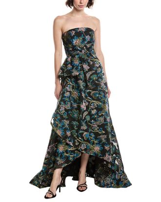 Theia Alice Jacquard Gown