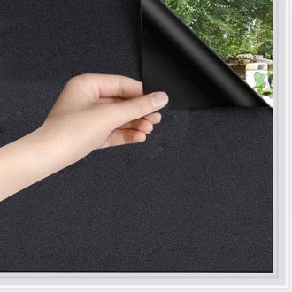 OEM L&aacute;mina Para Ventanas Rabbitgoo Privacy, L&aacute;mina Negra Para Ventanas De 90x300cm, L&aacute;mina Opaca Para Ventanas, Anti-uv, Esmerilada Para Oficina Y Hogar