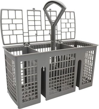 OEM Cesta Para Cubiertos, Para Lavavajillas Siemens Bosch, 220 X 115 X 90 Mm, Gris, Asa Redonda Extra&iacute;ble, Compartimento Para Cubiertos Para Muchos Lavava