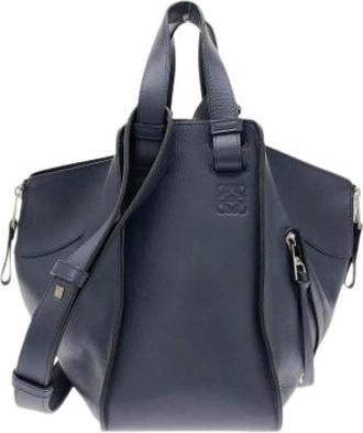 Loewe Pre-owned Handbags, male, Blue, Size: ONE SIZE Pre-owned Shoulder Bag