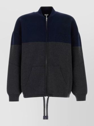 Loewe two-tone stretch cotton-blend cardigan