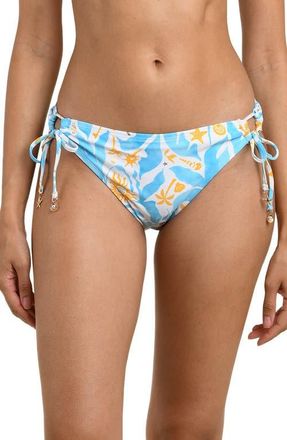 La Blanca Trinket Adjustable Loop Hipster Bikini Bottoms in Sky at Nordstrom, Size 14