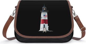 Generic Nantucket Brant Point Lighthouse Fashion Womens Crossbody Bags Novelty Handbag Shoulder Bag Purse