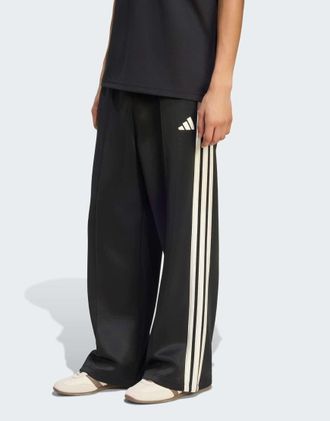 adidas adidas Performance - Stadium - Pantaloni neri ampi con fondo aperto-Nero