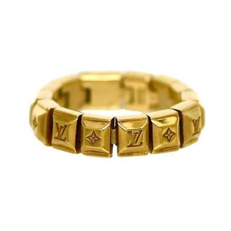 Louis Vuitton Gold Metal Band Ring (Pre-Owned)