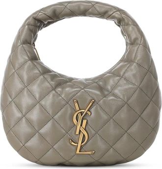 Saint Laurent Tassen, Dames, Grijs, ONE Size, Leer, Icarino Bag